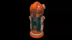 Low poly sci fi laboratory capsule model Low-poly 3D model