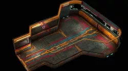 Low poly sci fi modular room environment part1  Low-poly 3D model