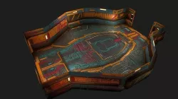 Low poly sci fi modular room environment part2 Low-poly 3D model