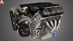 LT1 Engine - V8 Small Block Engine 3D model