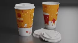 Macdonalds coffee cup Low-poly 3D model