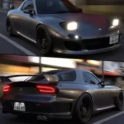 Mazda RX-7 Low-poly 3D model
