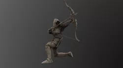 MEDIEVAL WARRIOR CONCEPT ARCHER 3D 3D model