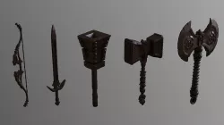 MEDIEVAL WEAPONS PACK 3D model