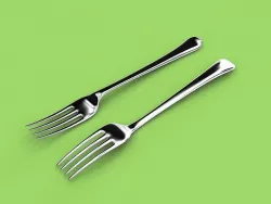 Metal fork  3D model