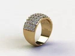 Model Man Ring jewelry in Asia with cad file design R33 3D model