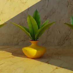 model of palm banana 3D model