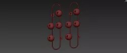 Nordic Creative Glass Ball Wall Lamp 3D model