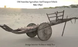  OLD ANATOLIAN AGRICULTURE AND TRANSPORT VEHICLE OX CAR  DESIGN  Low-poly 3D model