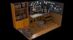 Old Office Pack Low-poly 3D model