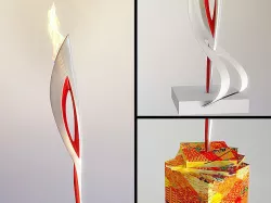 Olympic flame 3D model