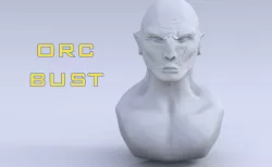 Orc bust 3D model
