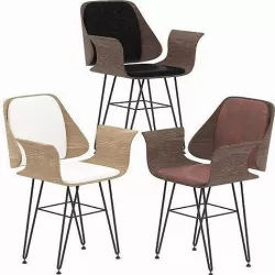 Overstock Corvus Marsala Industrial Mid-Century Accent Chair 3D model