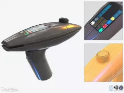 Phaser Gun Type 2 2271  Low-poly 3D model