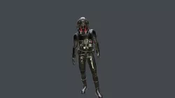 Piloto imperial negro star wars 3D model