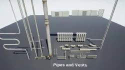 Post Soviet Pipes and Vents UE4 Low-poly 3D model