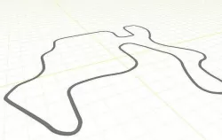 road for racing  3D model