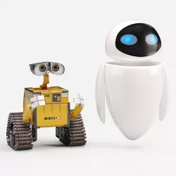 Robots Wall-e and Eve 3D model