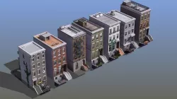 Row Houses 7 3D model