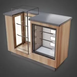 SAM - Commercial Display Case - PBR Game Ready Low-poly 3D model