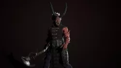 Samurai demon Low-poly 3D model
