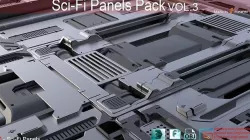 Sci-Fi Panels vol 3 3D model