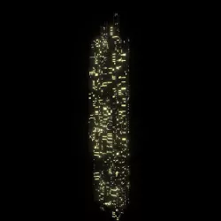 Sci fi Skyscrapers 1 3D model