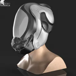 SCIFI HELMET 02 3D model
