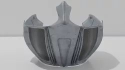 Scifi Mask Low-poly 3D model