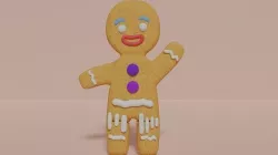 Shreks GingerBread  Low-poly 3D model
