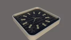 Simple clock 3D model