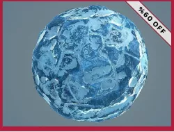 Snow Ice Glacier Seamless PBR Texture Texture