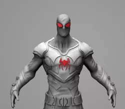 Spiderman Concept Print Ready 3D model