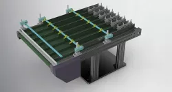 Split belt assembly line 3D model