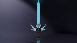 Stylized Nordic Sword 3D model