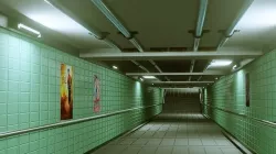Subway Under pass - Low poly - Game ready model Low-poly 3D model