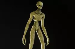 Tall Alien Low-poly 3D model