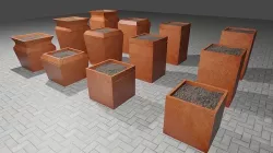 terrra cotta pot designs 3D model