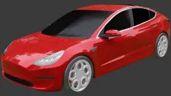 tesla model 3 3D model