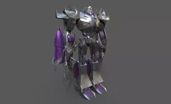 TRANSFORMERS MEGATRON  Low-poly 3D model