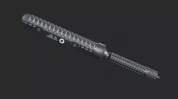 Triangle Shaped Microtech Jagdkommando Tri-dagger Knife Low-poly 3D model