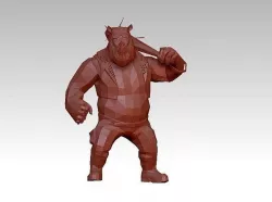 Troll monster Low-poly 3D model