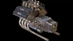 V8 car Ford Engine inspired by lotus 49  3D model