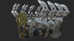 V8 Engine 3D model