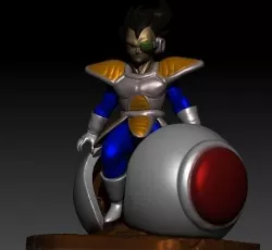 vegeta on capsula toy model 3D model