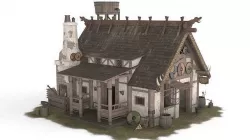 Viking House 01 Low-poly 3D model