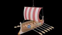 Viking ship 3D model