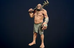  White Orc Low-poly 3D model