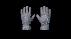 Winter Sledge Gloves Low-poly 3D model