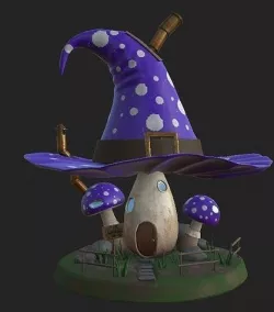 Witch House Low-poly 3D model Low-poly 3D model